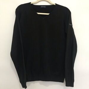 Burberry Golf Men’s Black V-Neck Sweater Size S